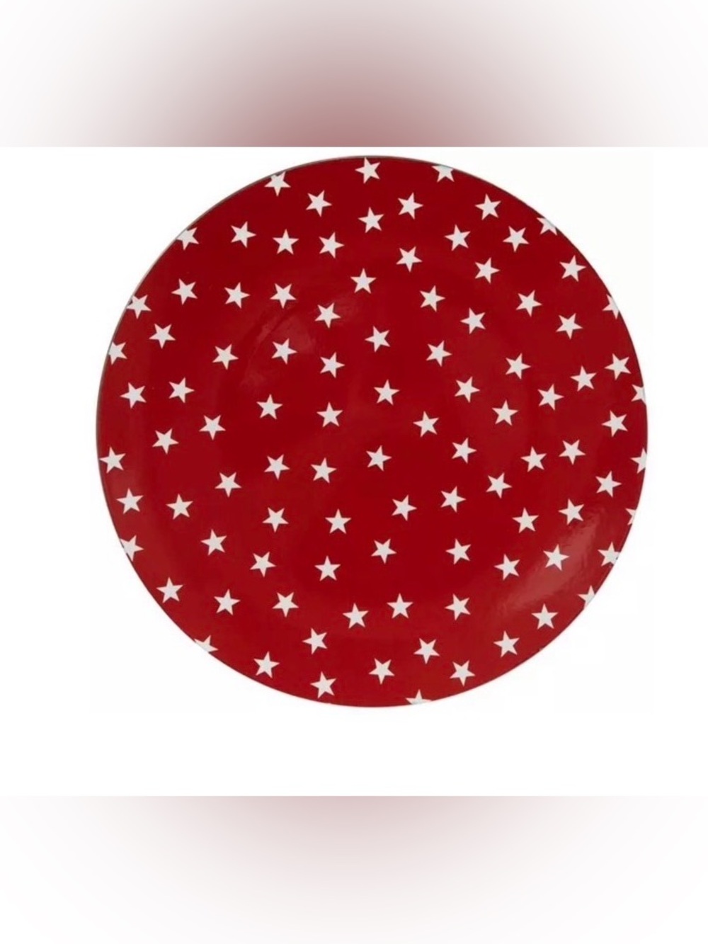 Set of 4 Festive Stars Charger Plates
